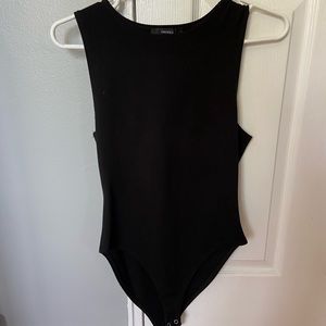 Black High Neck Bodysuit